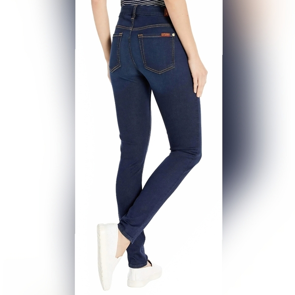 7 For All Mankind High Waist Ankle Skinny Jeans - Picture 2 of 7